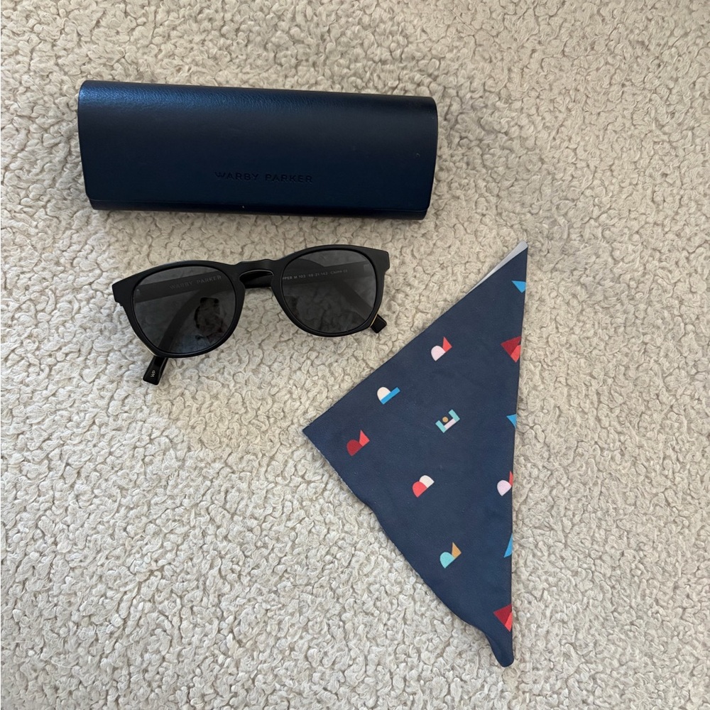 Warby Parker Sunglasses with Protective Case